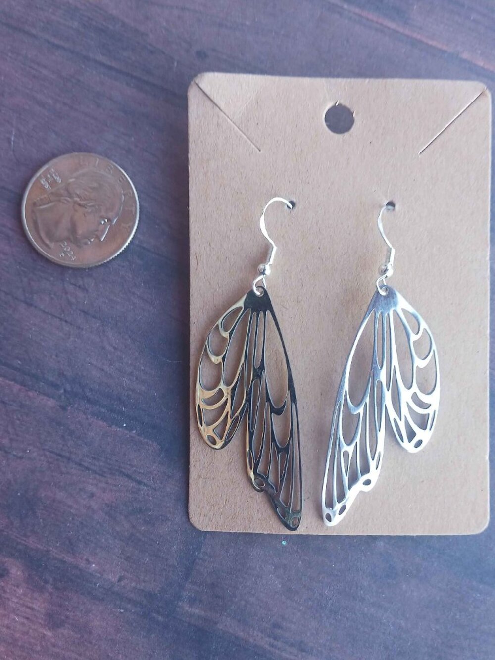 Stainless steel Butterfly Wing Earrings Handmade